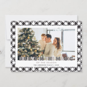 Festiva La Creencia Negra En La Tarjeta De Navidades De Fo