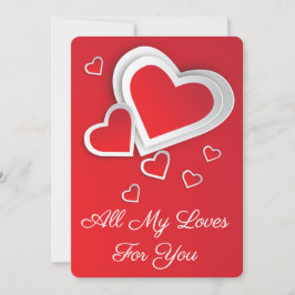 Festiva La forma de amor del corazón con la tarjeta de dis