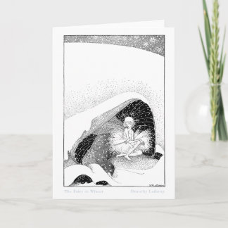 Festiva La hada en la tarjeta 1 del invierno