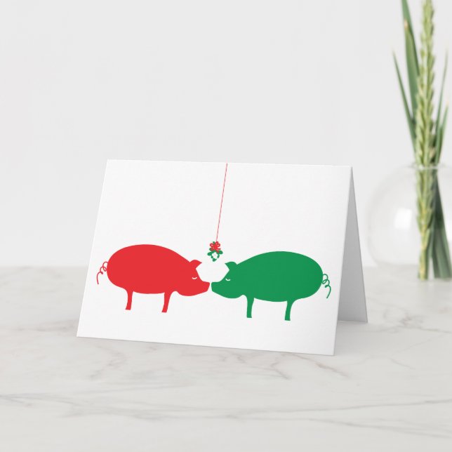 Festiva La magia de Mistletoe, la tarjeta de vacaciones (Anverso)