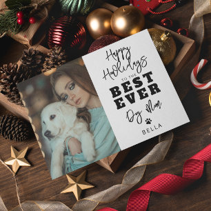 Festiva La mejor mamá de perros de todas Tarjeta de vaca