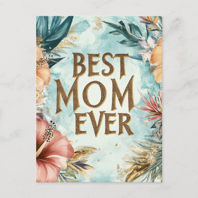 Festiva La mejor postal de feriado del Día de la Madre (Anverso)