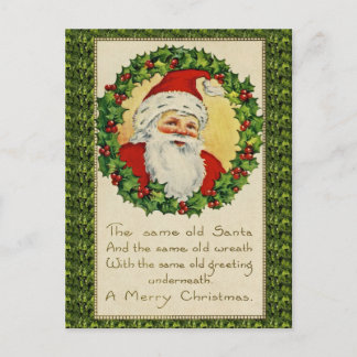 Festiva La misma postal de los antiguos Navidades de Santa