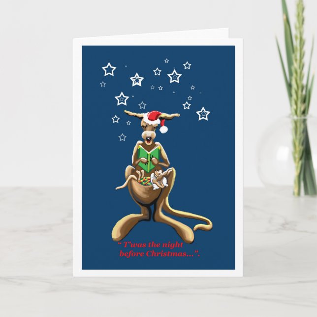 Festiva La noche anterior a la tarjeta australiana de los  (Anverso)