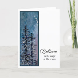 Festiva La noche del invierno - crea la tarjeta del día de