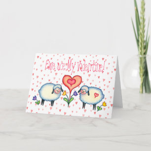 Festiva La OVEJA es MI TARJETA DEL DÍA DE SAN VALENTÍN de
