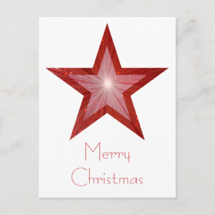 Festiva La postal de la Estrella Roja 'Feliz Navidad' es b