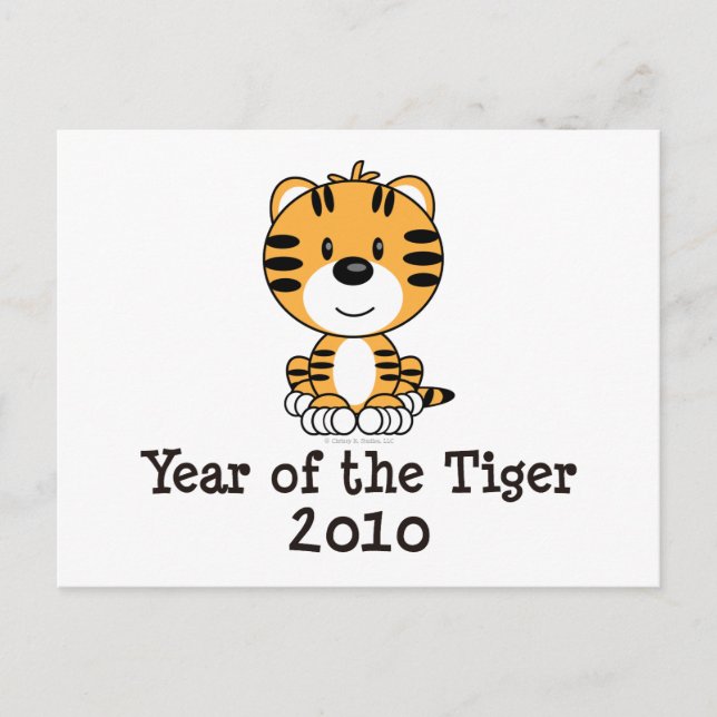 Festiva La postal del año del tigre (Anverso)