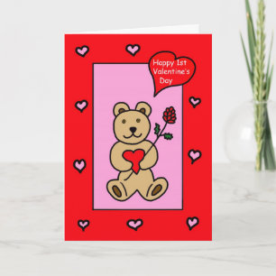 Festiva La primera tarjeta del día de San Valentín del