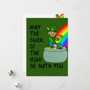 Festiva La suerte de la tarjeta del Día de San Patricio de