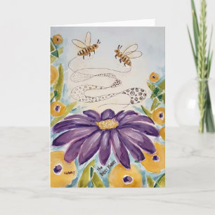 Festiva La tarjeta de bienvenida de Bees Knees