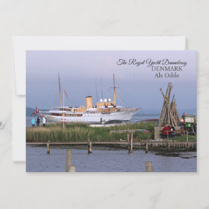 Festiva ¡La tarjeta de felicitación Royal Yacht Dannebrog!