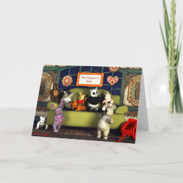Festiva La tarjeta de felicitación Sofa de los títeres