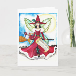 Festiva La tarjeta de hadas Yuletide