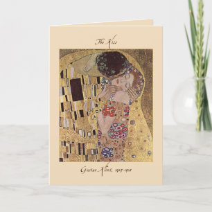 Festiva La tarjeta de Kiss Valentine de Gustav Klimt 1907-