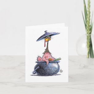 Festiva La tarjeta de la acción de gracias del tonto