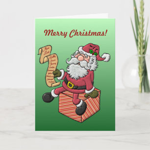 Festiva La tarjeta de Navidades de la lista agradable