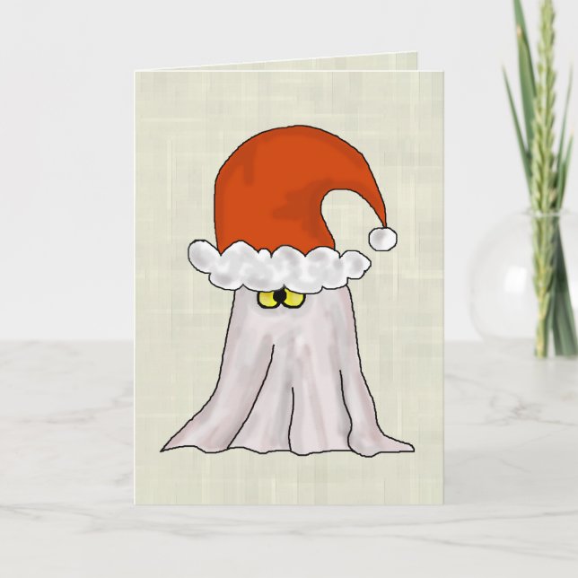 Festiva La tarjeta de Navidades graciosos del espíritu de  (Anverso)