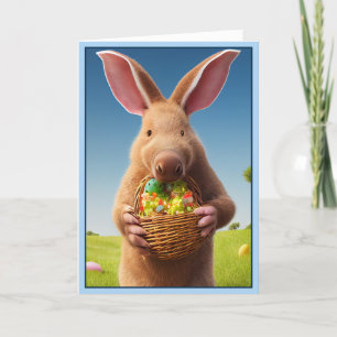 Festiva La tarjeta de Pascua Aardvark