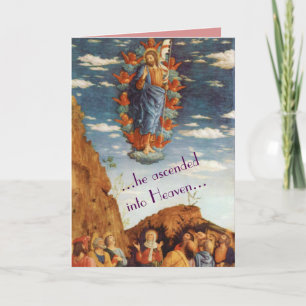 Festiva La tarjeta de pascua religiosa de la ascensión