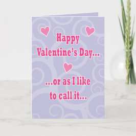 Festiva La tarjeta de San Valentín para el día del jorobad