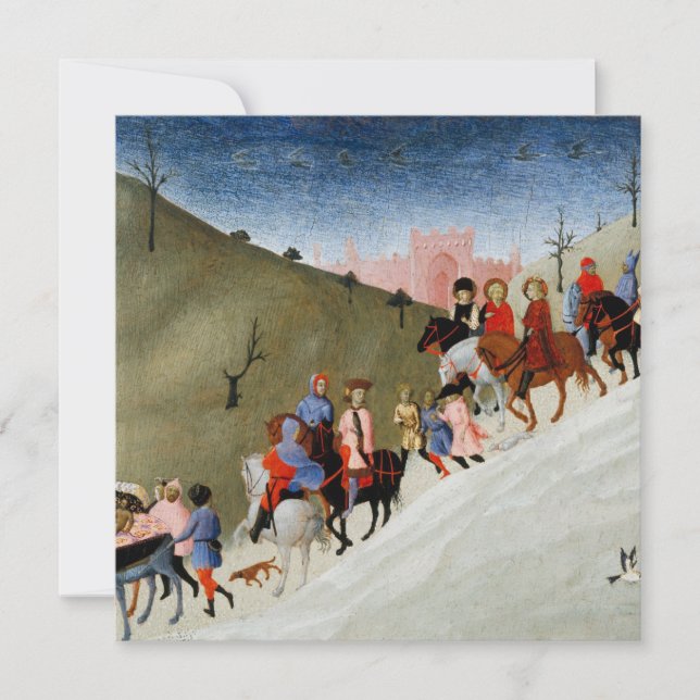 Festiva La tarjeta de vacaciones del viaje de los Magos (Anverso)