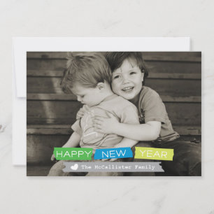 Festiva La tarjeta del Año Nuevo de la cinta A7 de Washi -