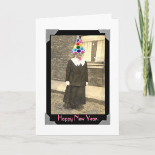 Festiva La tarjeta del Año Nuevo del vintage