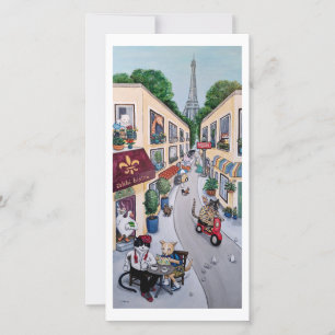 Festiva La tarjeta del café de París