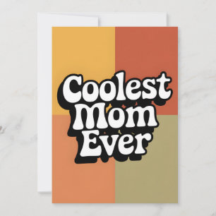 Festiva La tarjeta del Día de la Madre más genial Retro Gr
