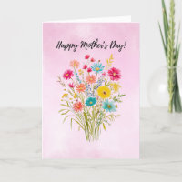 La tarjeta del día de la madre minimalista cumplea