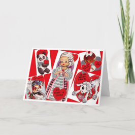 Festiva La tarjeta del día de San Valentín del vintage mi