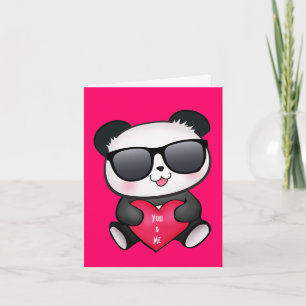 Festiva La tarjeta del el día de San Valentín del oso de
