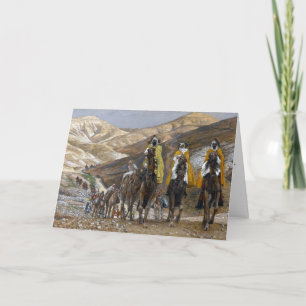 Festiva La tarjeta "The Magi Journeying" de Tissot