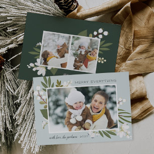 Festiva La vegetación del invierno   Tarjeta fotográfica d