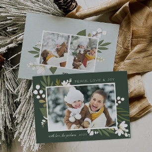 Festiva La vegetación del invierno   Tarjeta fotográfica d