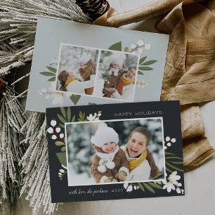 Festiva La vegetación del invierno   Tarjeta fotográfica d