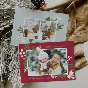 Festiva La vegetación del invierno Tarjeta fotográfica d