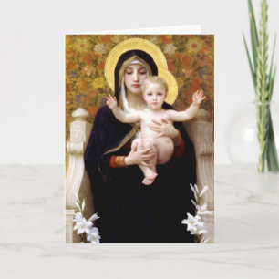 Festiva La Virgen de los Lilies - Tarjeta de Navidades
