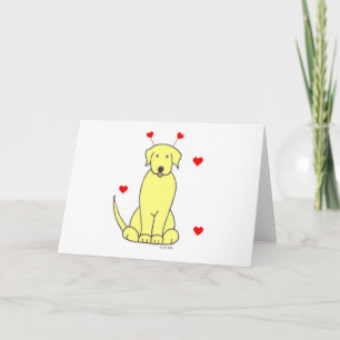 Festiva Labrador Recuperador tarjeta de orejas amarillas d