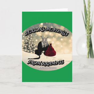 Festiva Las golpizas de temporada desde Krampus - Tarjeta 