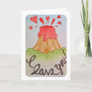 Festiva Lava I usted te amo tarjeta del día de San
