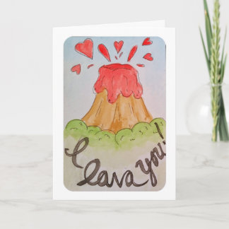 Festiva Lava I usted te amo tarjeta del día de San