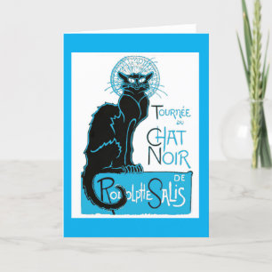 Festiva Le Chat Noir Cat New Turquoise, Tarjeta
