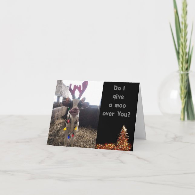 FESTIVA LE DARÉ UN MOO PARA LA TARJETA DE FESTIVIDAD DE LO (Anverso)