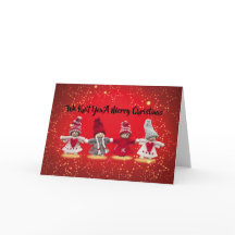 Le hacemos punto una tarjeta de las Felices