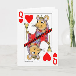 Festiva Ligar a la reina de la rata de la tarjeta de la