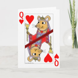 Festiva Ligar a la reina de la rata de la tarjeta de la