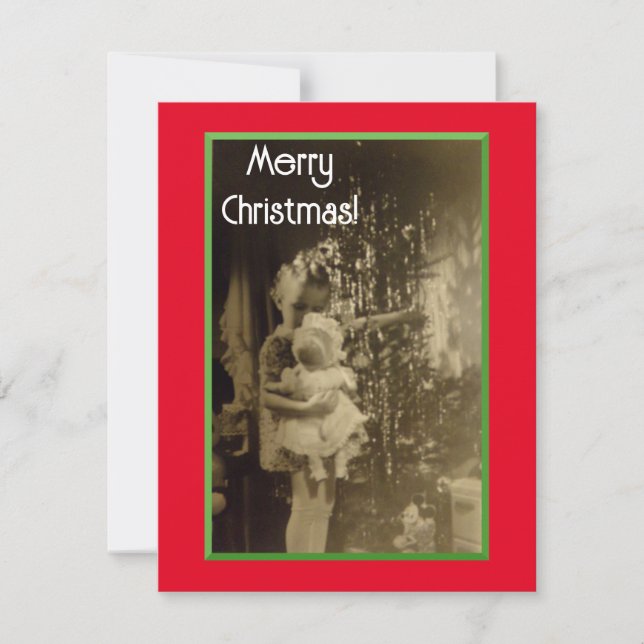 Festiva Lil Chica con nueva tarjeta de Navidades Doll (Anverso)