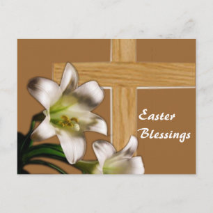 Festiva Lirios y postal cruzada de Pascua